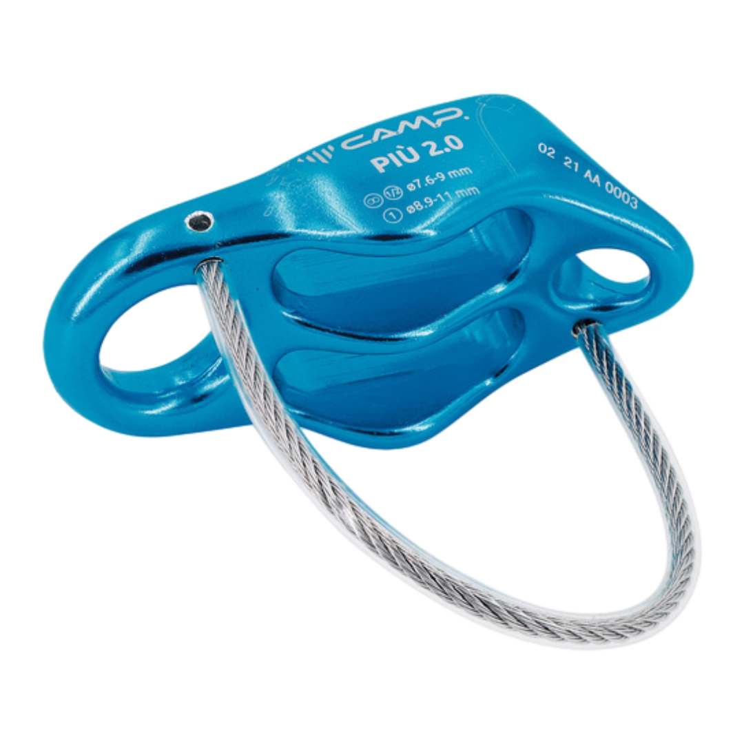 Discensore/assicuratore CAMP PIU 2.0 - Azzurro