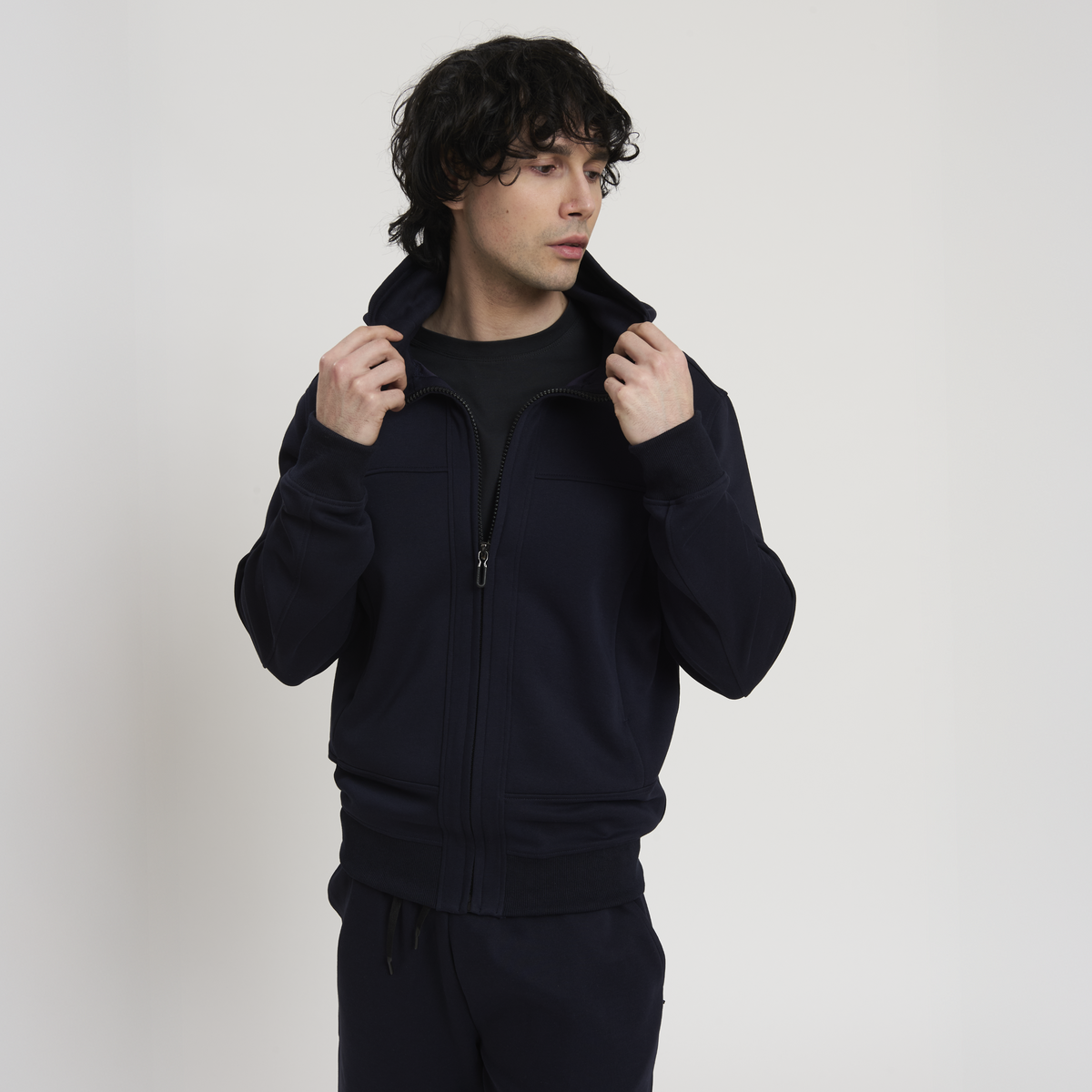 IL BELE' SUMMER MAN SWEATSHIRT HOODY FULL ZIP