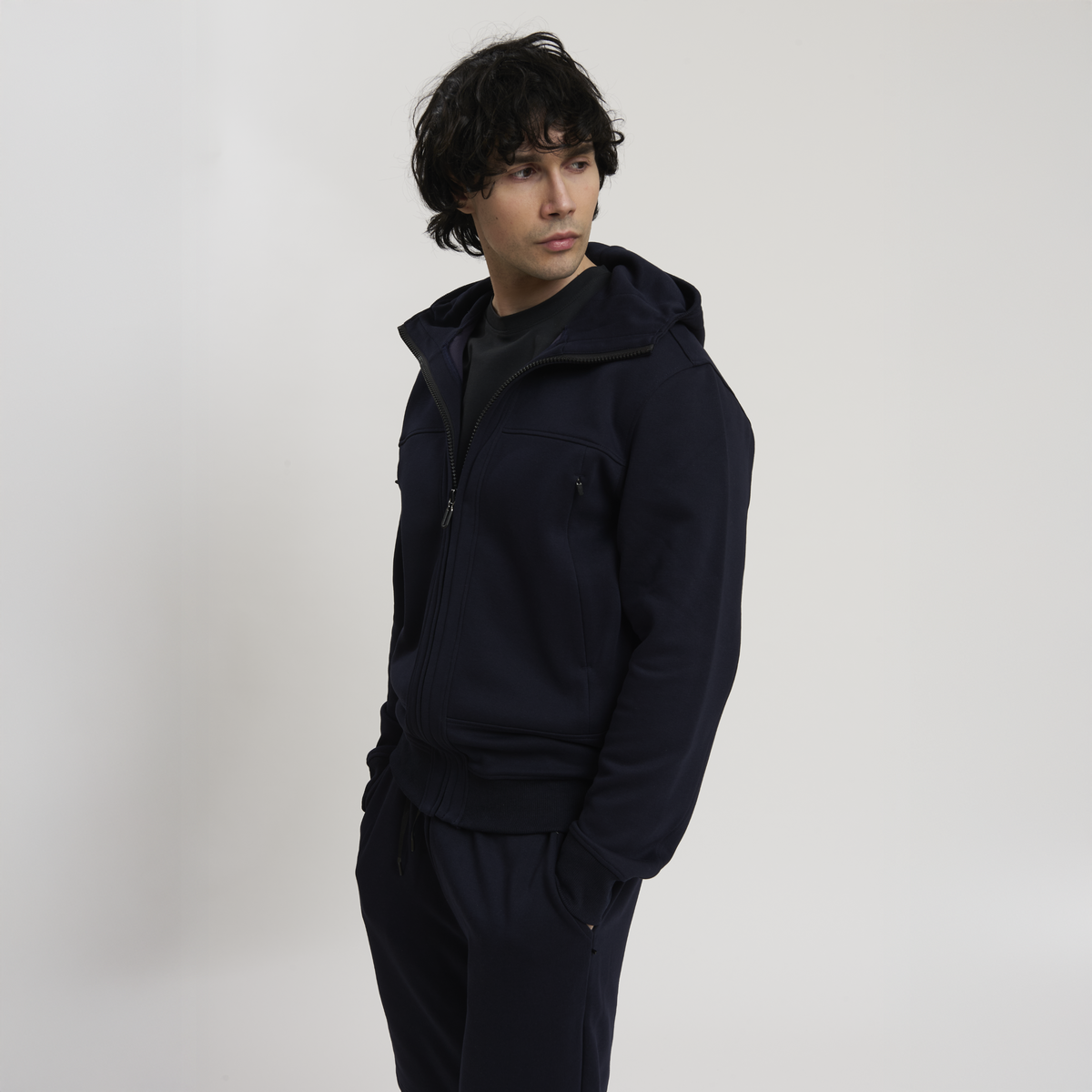 IL BELE' SUMMER MAN SWEATSHIRT HOODY FULL ZIP
