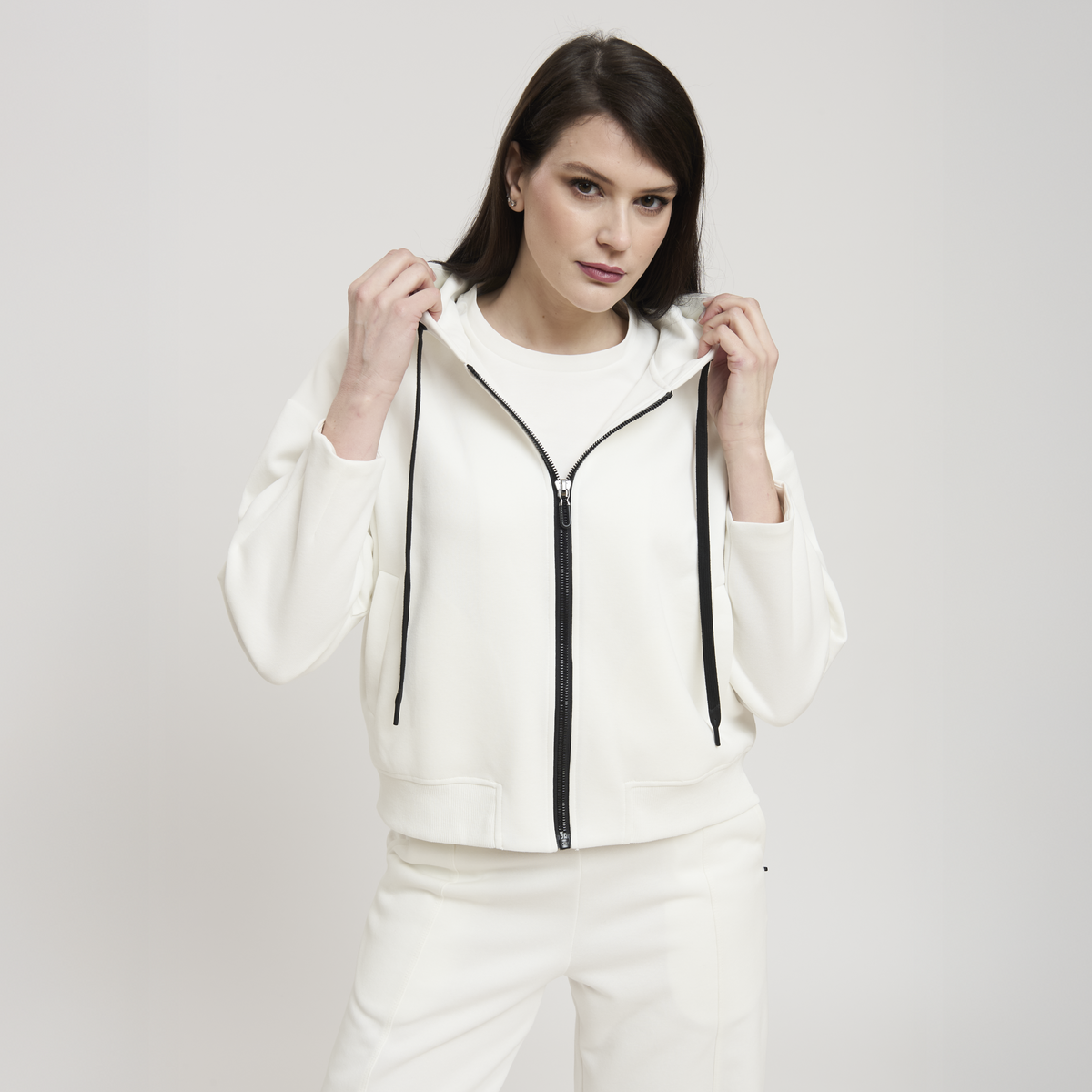 LALLA WOMAN FULL ZIP HOODY SWEATSHIRT