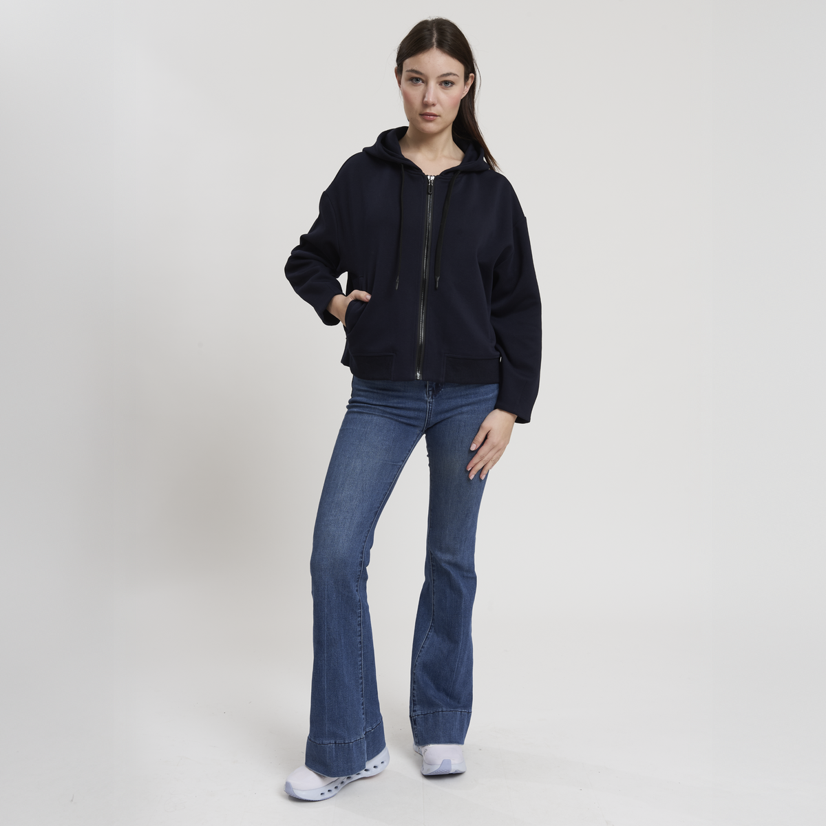 LALLA WOMAN FULL ZIP HOODY SWEATSHIRT