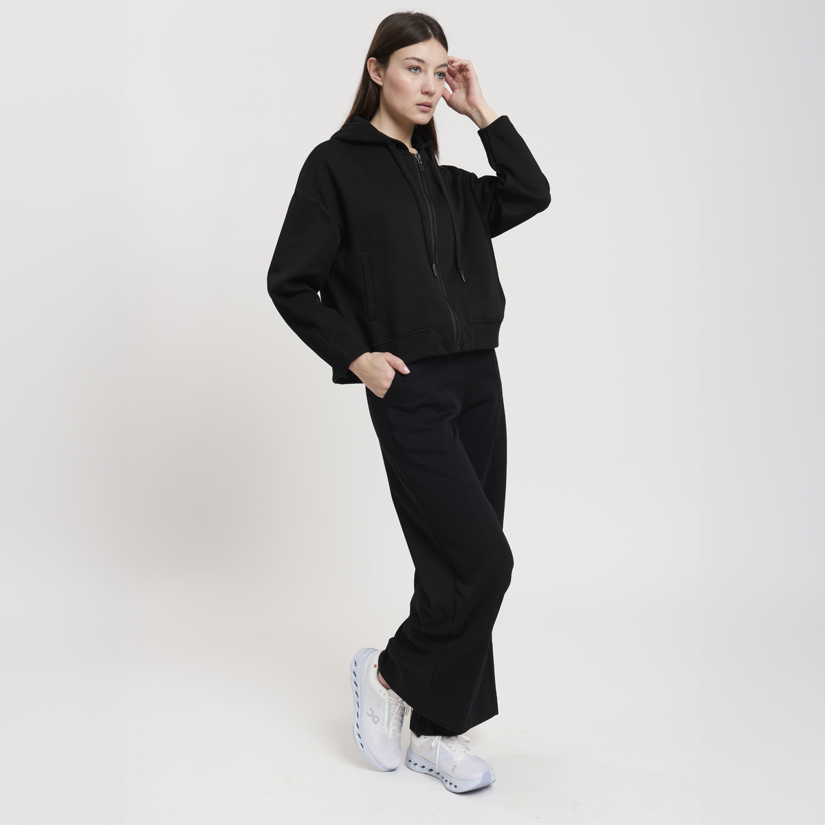 LALLA WOMAN FULL ZIP HOODY SWEATSHIRT