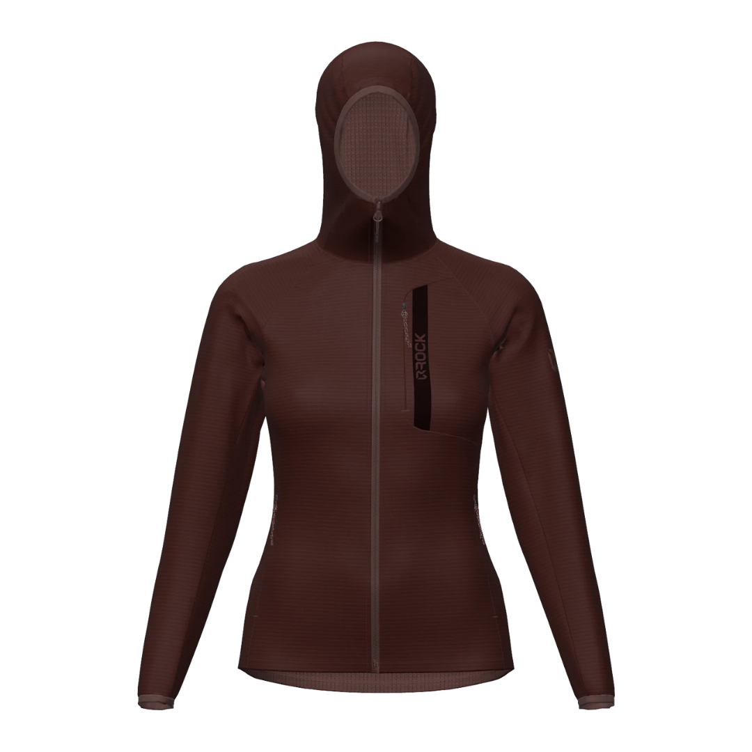 Fleece tecnico con cappuccio donna ARROWS 2.0