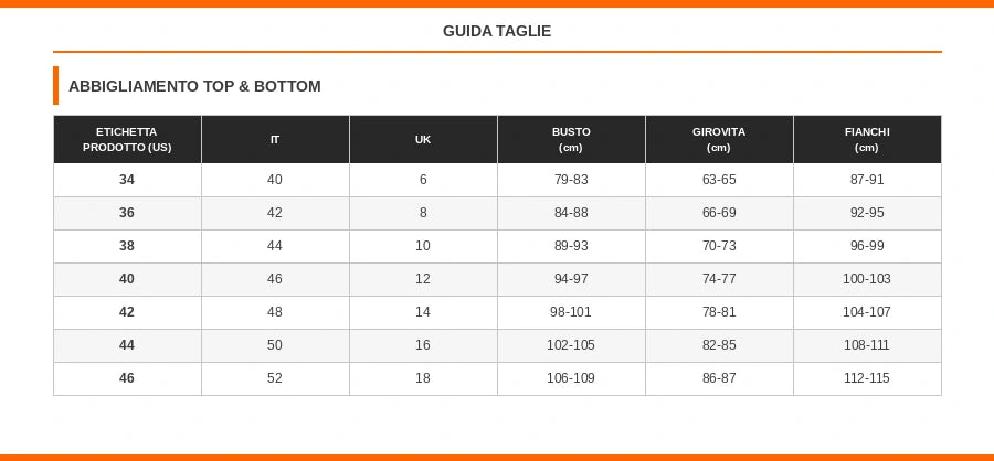 Guida alle taglie NIKKIE